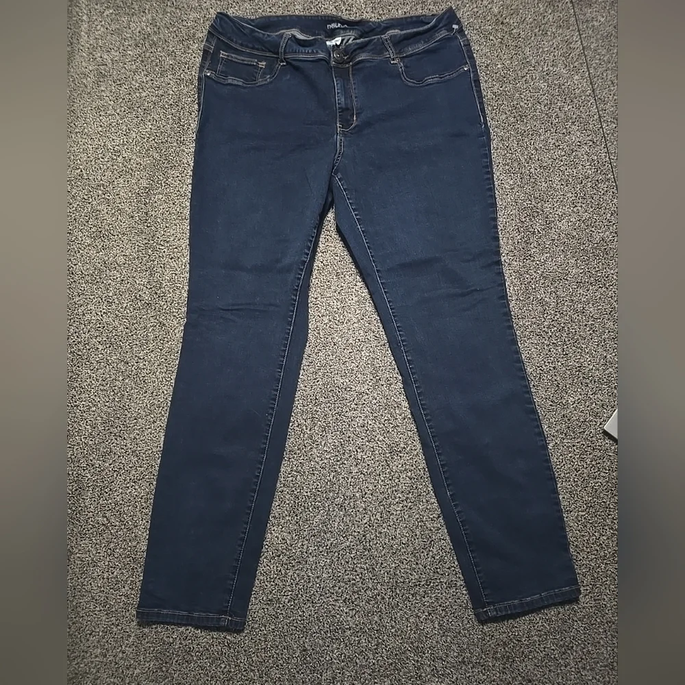 Maurices Dark Blue Skinny Jeans Stretchy Womens Size 22 Reg. - Picture 15 of 15